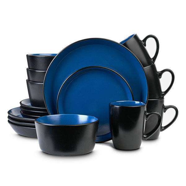 Stone Lain Albie 16 Piece Dinnerware Set Stoneware Reviews Birch Lane